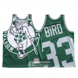 Camiseta Boston Celtics Larry Bird Mitchell & Ness Big Face Verde