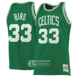 Camiseta Boston Celtics Larry Bird NO 33 Mitchell & Ness 1985-86 Verde