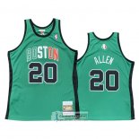 Camiseta Boston Celtics Ray Allen Hardwood Classics Throwback 2007-08 Verde