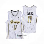 Camiseta Brooklyn Nets Kyrie Irving NO 11 Christmas Blanco