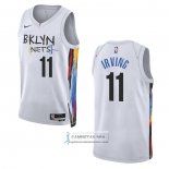 Camiseta Brooklyn Nets Kyrie Irving NO 11 Ciudad 2022-23 Blanco