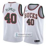 Camiseta Bucks Marshall Plumlee Classic 2018 Blanco