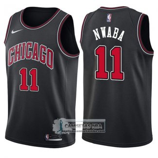 Camiseta Bulls David Nwaba Statement 2017-18 Negro