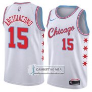 Camiseta Bulls Ryan Arcidiacono Ciudad 2018 Blanco