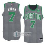 Camiseta Celtics Jaylen Brown Navidad 2018 Verde