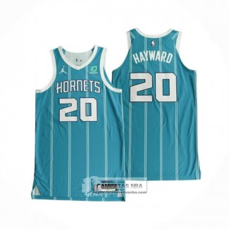 Camiseta Charlotte Hornets Gordon Hayward NO 20 Icon Autentico 2020-21 Verde