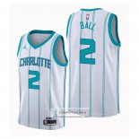 Camiseta Charlotte Hornets LaMelo Ball Hardwood Classics 2020-21 Blanco