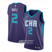 Camiseta Charlotte Hornets LaMelo Ball Statement Edition Violeta