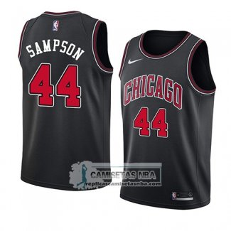 Camiseta Chicago Bulls Brandon Sampson Statement 2018 Negro