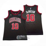 Camiseta Chicago Bulls Demar Derozan NO 10 Statement 2020-21 Negro