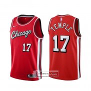 Camiseta Chicago Bulls Garrett Temple NO 17 Ciudad 2021-22 Rojo