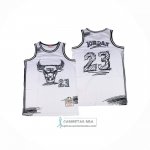 Camiseta Chicago Bulls Michael Jordan NO 23 Mitchell & Ness 1997-98 Blanco1