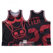 Camiseta Chicago Bulls Otto Porter Jr. Mitchell & Ness Big Face Negro