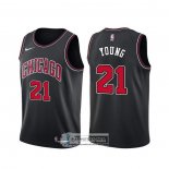 Camiseta Chicago Bulls Thaddeus Young Statement Negro