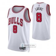 Camiseta Chicago Bulls Zach Lavine NO 8 Association 2021 Blanco