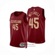 Camiseta Cleveland Cavaliers Donovan Mitchell NO 45 Icon 2024-25 Rojo
