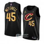 Camiseta Cleveland Cavaliers Donovan Mitchell NO 45 Statement 2022-23 Negro