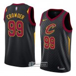 Camiseta Cleveland Cavaliers Jae Crowder Statement 2018 Negro