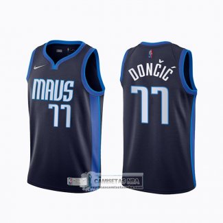 Camiseta Dallas Mavericks Luka Doncic Earned 2020-21 Azul