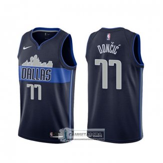 Camiseta Dallas Mavericks Luka Doncic Statement Azul