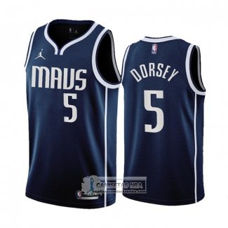 Camiseta Dallas Mavericks Tyler Dorsey NO 5 Statement 2022-23 Azul