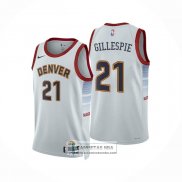 Camiseta Denver Nuggets Collin Gillespie NO 21 Ciudad 2022-23 Blanco