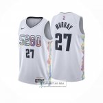 Camiseta Denver Nuggets Jamal Murray NO 27 Ciudad 2024-25 Blanco