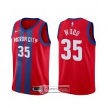 Camiseta Detroit Pistons Christian Wood Ciudad Rojo