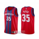 Camiseta Detroit Pistons Christian Wood Ciudad Rojo