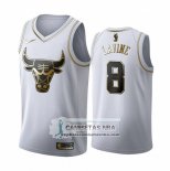 Camiseta Golden Edition Chicago Bulls Zach Lavine 2019-20 Blanco