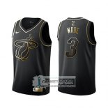 Camiseta Golden Edition Miami Heat Dwyane Wade Negro