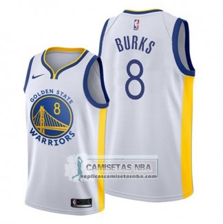 Camiseta Golden State Warriors Alec Burks Association Blanco