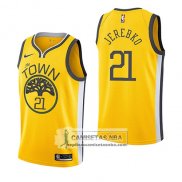 Camiseta Golden State Warriors Jonas Jerebko Earned 2018-19 Amar