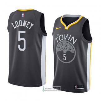 Camiseta Golden State Warriors Kevon Looney Statement 2018 Negro