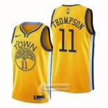 Camiseta Golden State Warriors Klay Thompson NO 11 Earned Amarillo