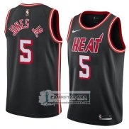 Camiseta Heat Derrick Jones Jr. Classic 2018 Negro