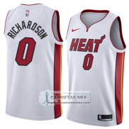 Camiseta Heat Josh Richardson Association 2018 Blanco