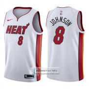 Camiseta Heat Tyler Johnson Association 2017-18 Blanco