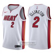 Camiseta Heat Wayne Ellington Association 2017-18 Blanco