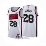 Camiseta Houston Rockets Alperen Sengun NO 28 Ciudad 2024-25 Blanco