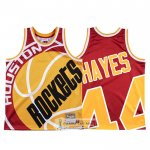 Camiseta Houston Rockets Elvin Hayes Mitchell & Ness Big Face Rojo