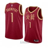 Camiseta Houston Rockets Iman Shumpert Ciudad 2018-19 Rojo