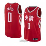 Camiseta Houston Rockets Marquese Chriss Ciudad 2018 Rojo
