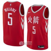 Camiseta Houston Rockets Troy Williams Ciudad 2018 Rojo