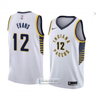 Camiseta Indiana Pacers Tyreke Evans Association 2018 Blanco