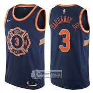 Camiseta Knicks Tim Hardaway Jr. Ciudad 2017-18 Azul