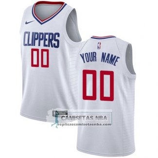 Camiseta Los Angeles Clippers Personalizada 2017-18 Blanco