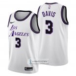 Camiseta Los Angeles Lakers Anthony Davis NO 3 Ciudad 2022-23 Blanco