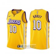 Camiseta Los Angeles Lakers Jared Dudley Ciudad 2019-20 Amarillo