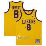Camiseta Los Angeles Lakers Kobe Bryant NO 8 Mitchell & Ness 1957 Amarillo